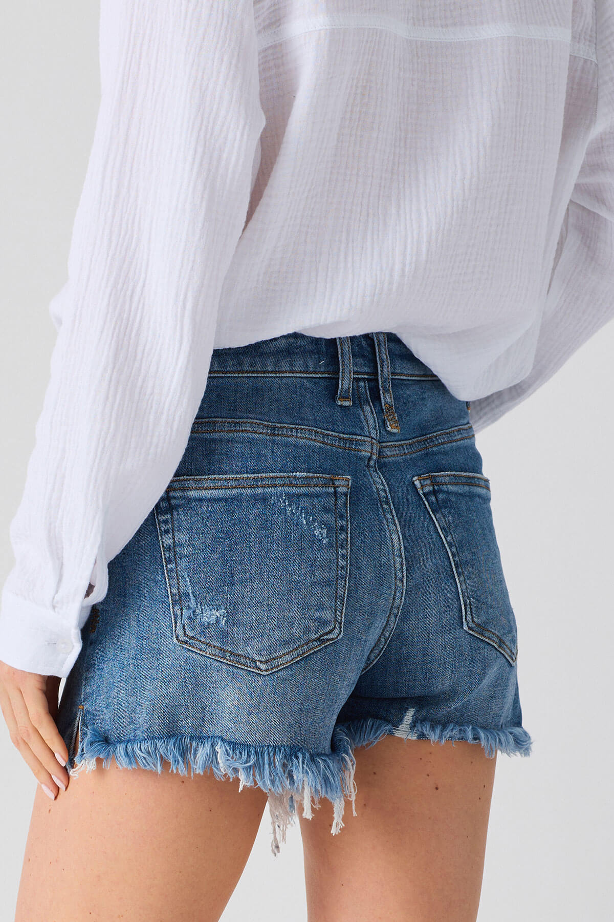 Risen Denim Shorts