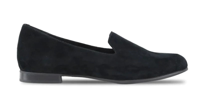 Munro Elena Black Suede Slip-on (Women)