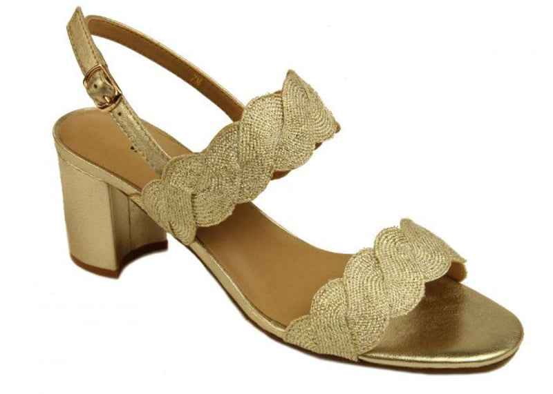 Vaneli Lettie Gold Nappa Pump (Women)