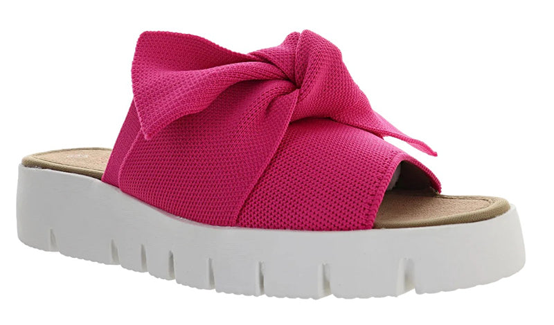 Bernie Mev FX Freesia Fuchsia Fabric Sandal (Women)