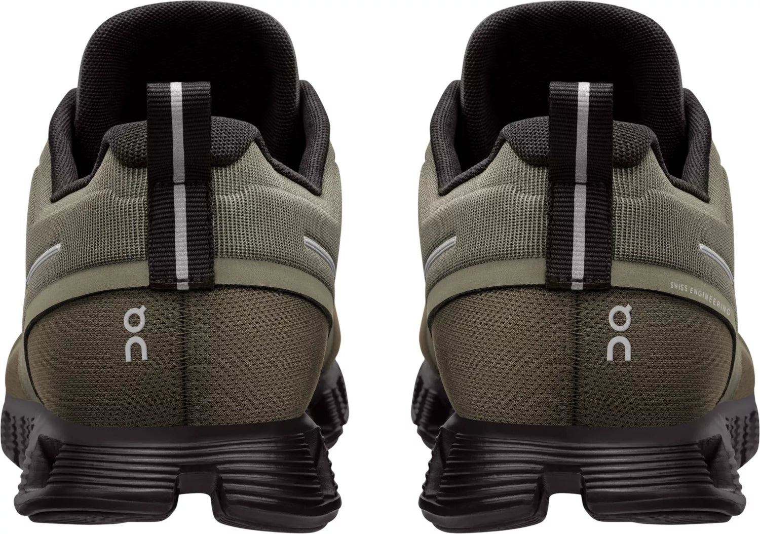 On Running Men's Cloud 5 Waterproof Sneaker - Olive/Black