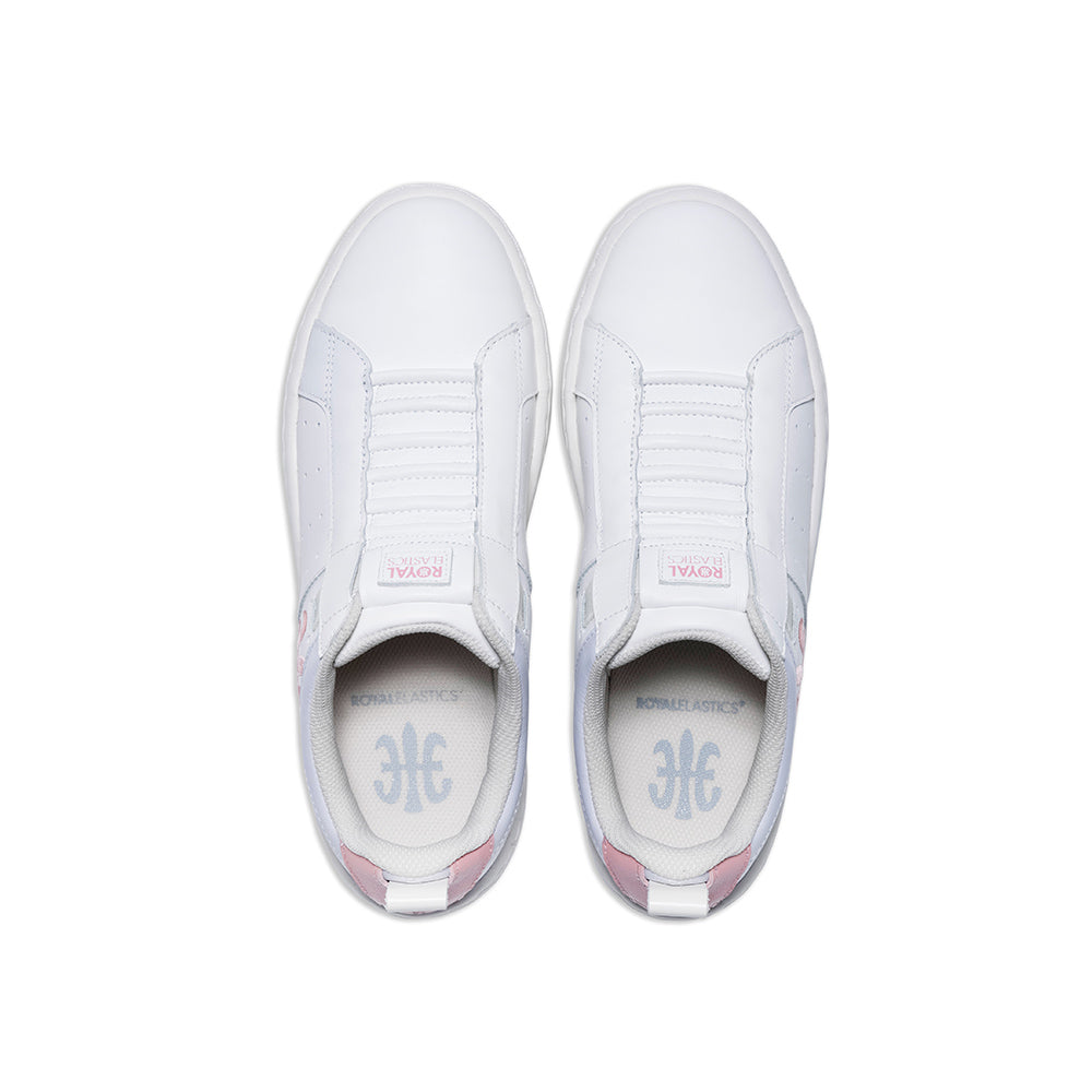 Women's Icon 2.0 White Pink Logo Leather Sneakers 96523-061