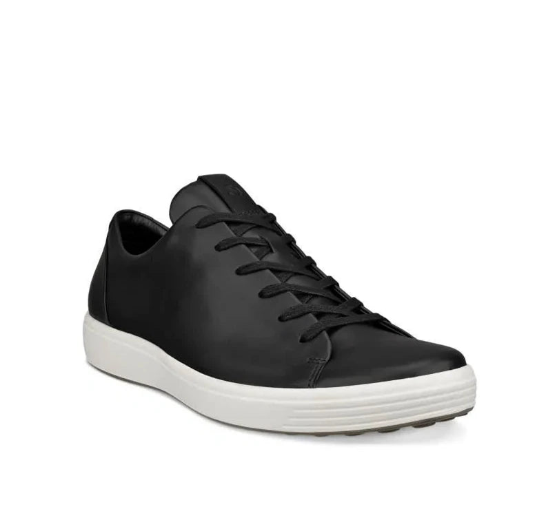 ECCO Men's Soft 7 Plain Lace-Up Sneaker - Black