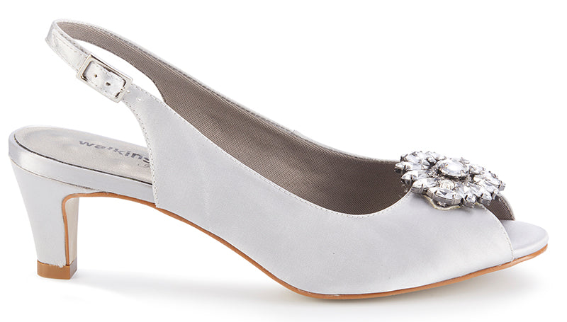 Walking Cradles Jordana Silver Fabric Pump (Women)