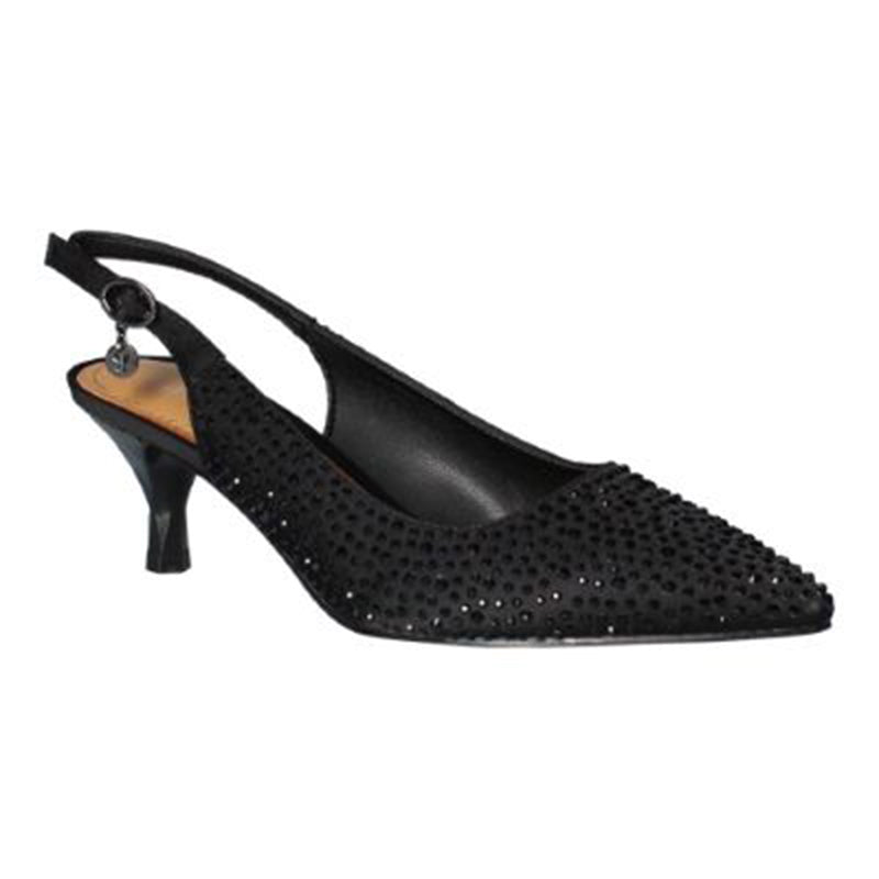 J. Renee Ferryanne Black Rhinestone Pump (Women)