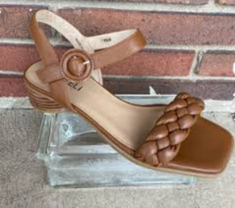 Vaneli Kalee Brown Leather Sandal (Women)