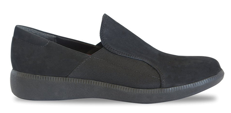 Munro Clay Black Suede Slip-on (Women)