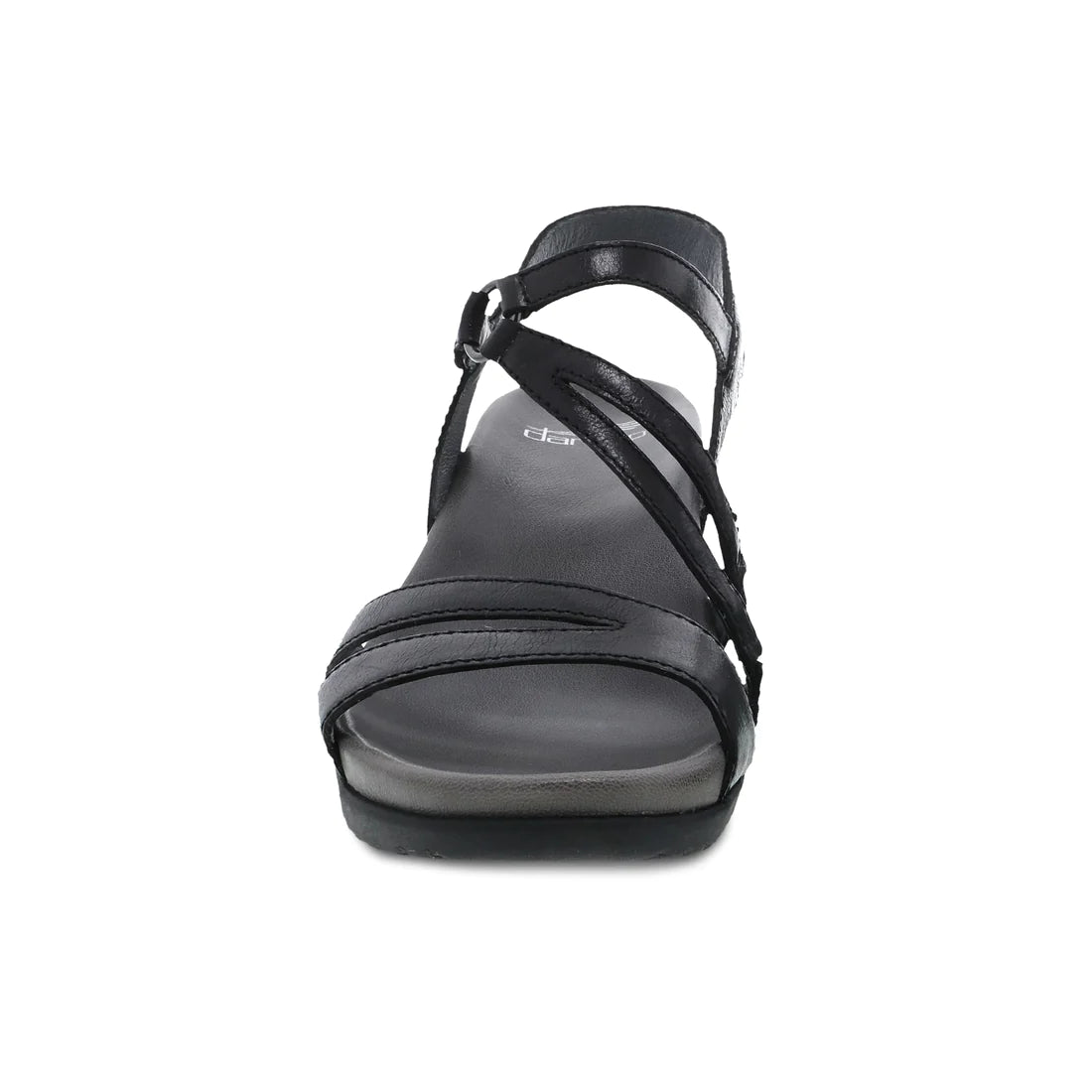 Dansko Women's Addyson Wedge Sandal - Black Glazed