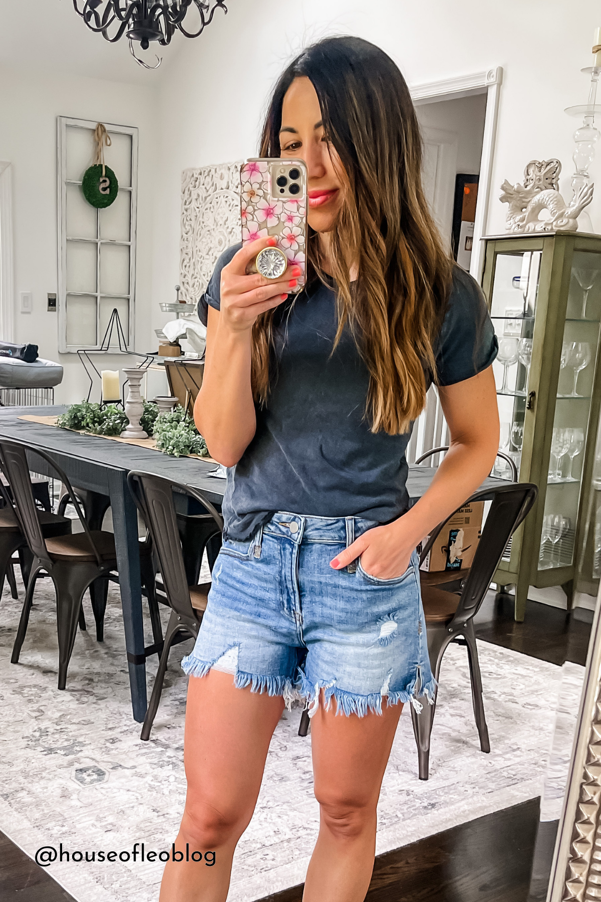 Risen Denim Shorts