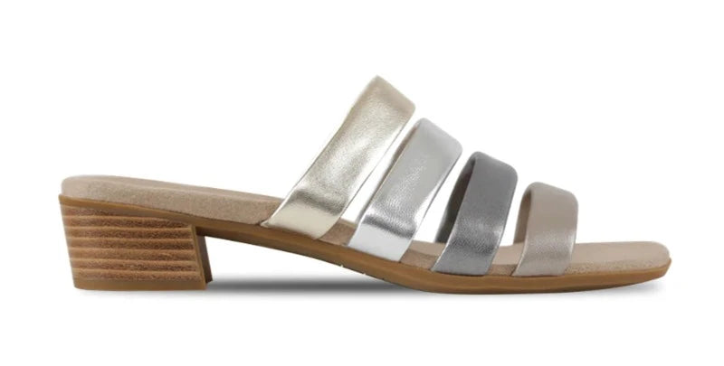 Munro Adrianne Taupe Metallic Sandal (Women)