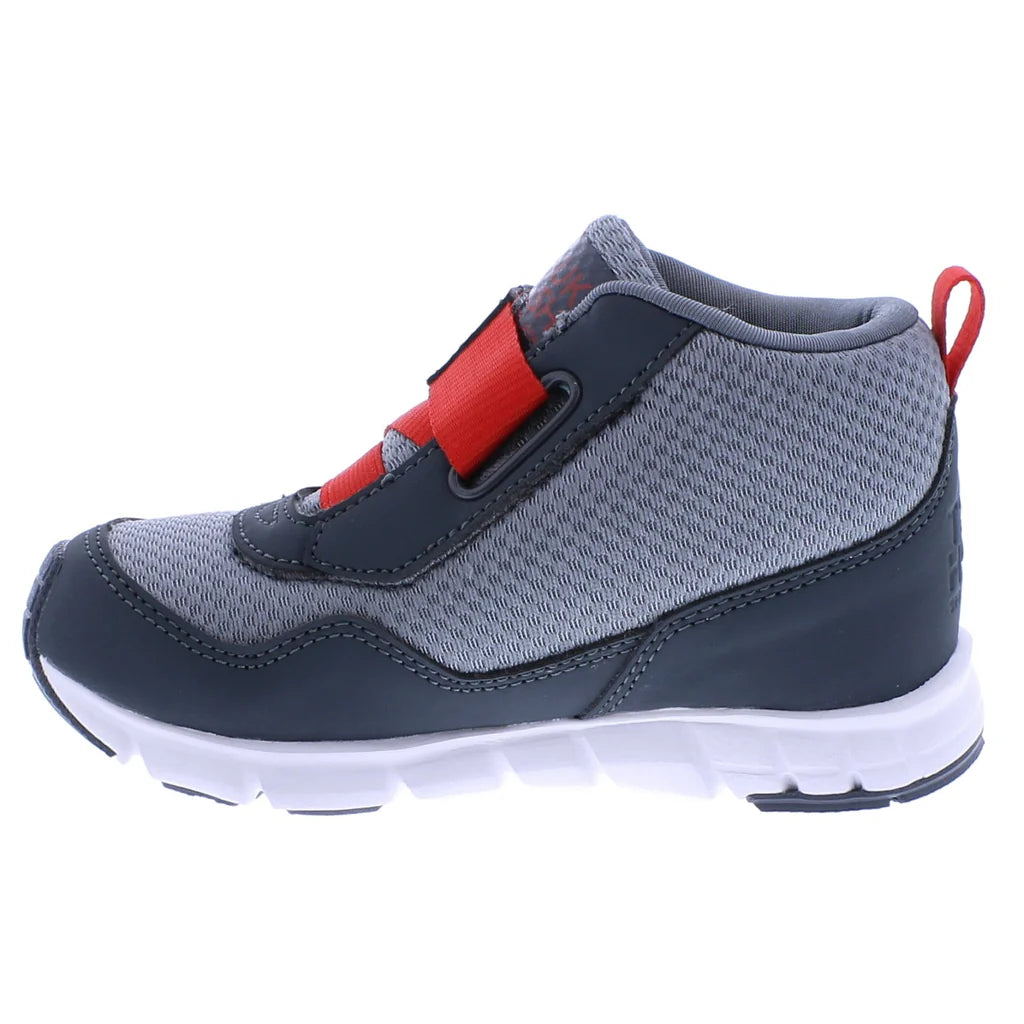 Tsukihoshi Youth (Sizes 1.5-5) Tokyo Waterproof Sneaker - Slate/Red