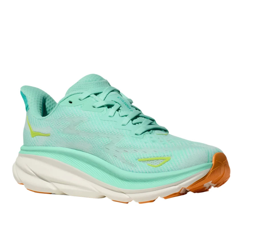 HOKA Women's Clifton 9 Sneaker - Seafoam/Aqua Breeze