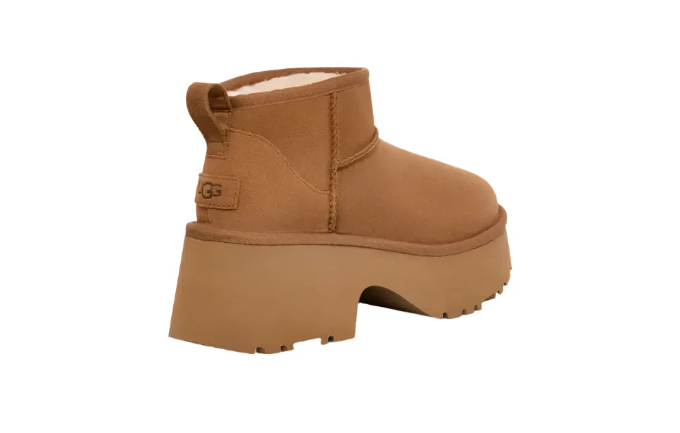 UGG Women's Classic Ultra Mini New Heights Boot - Chestnut