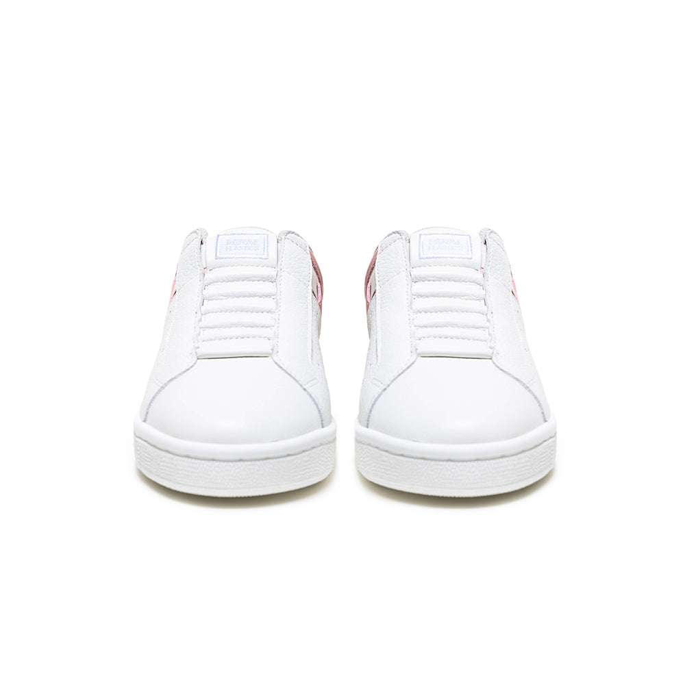 Women's Icon OG White Pink Logo Leather Sneakers 91943-011