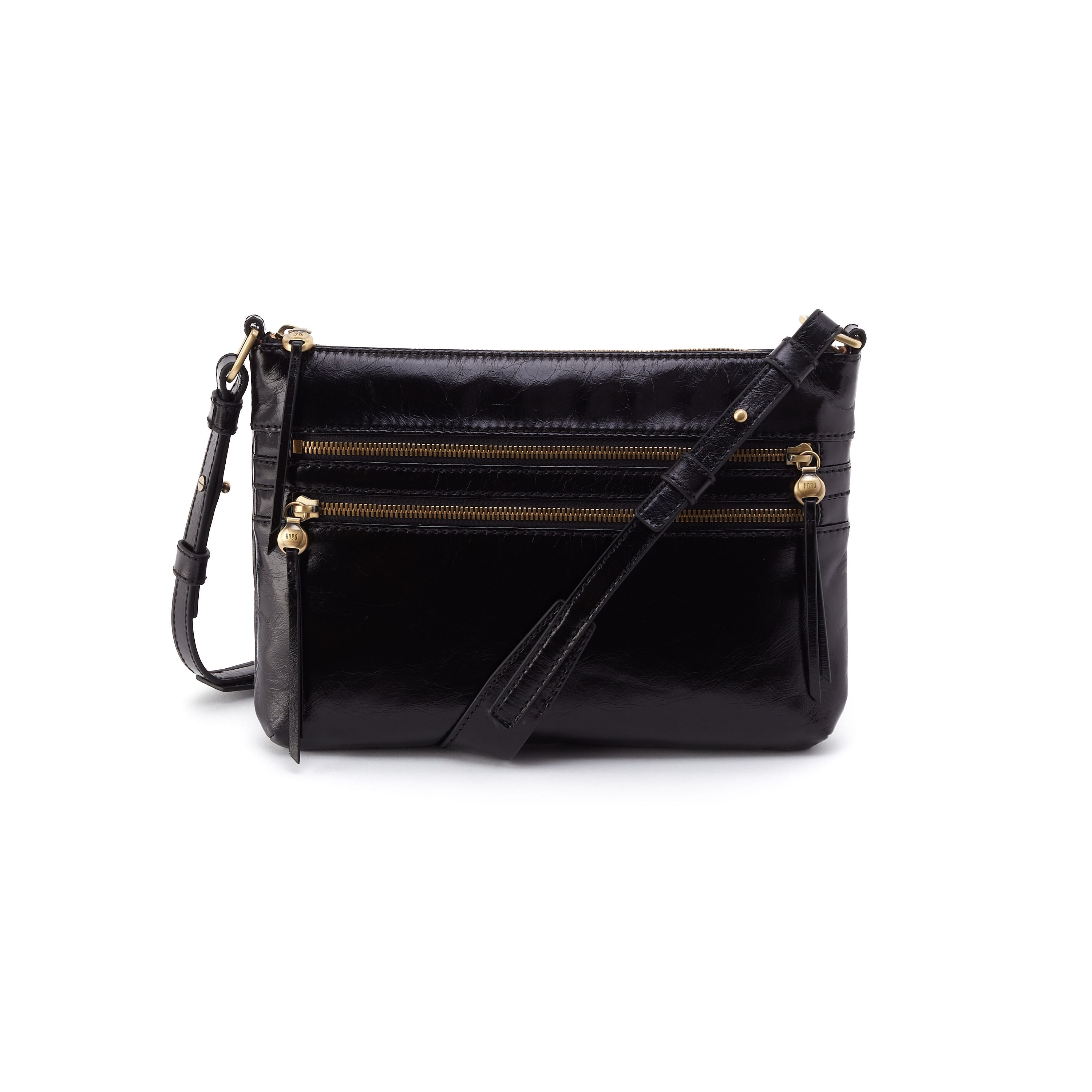 Hobo Billie Black Leather Crossbody (Women)