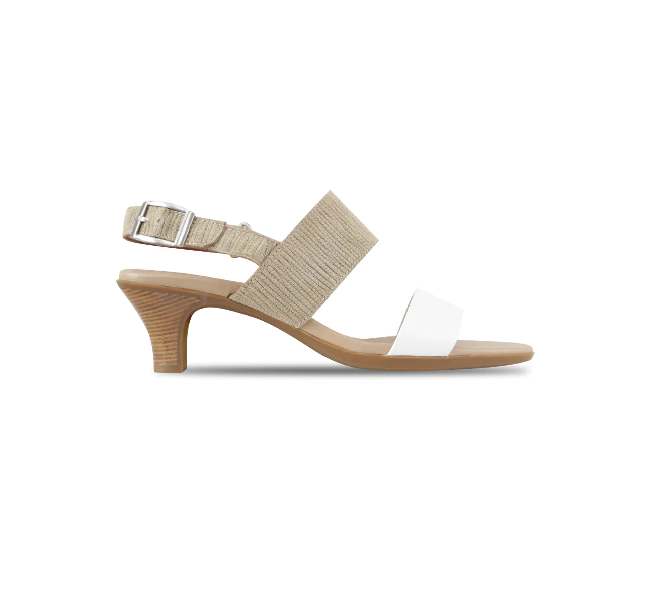 Munro Livia Whtite/Tan Sandal (Women)