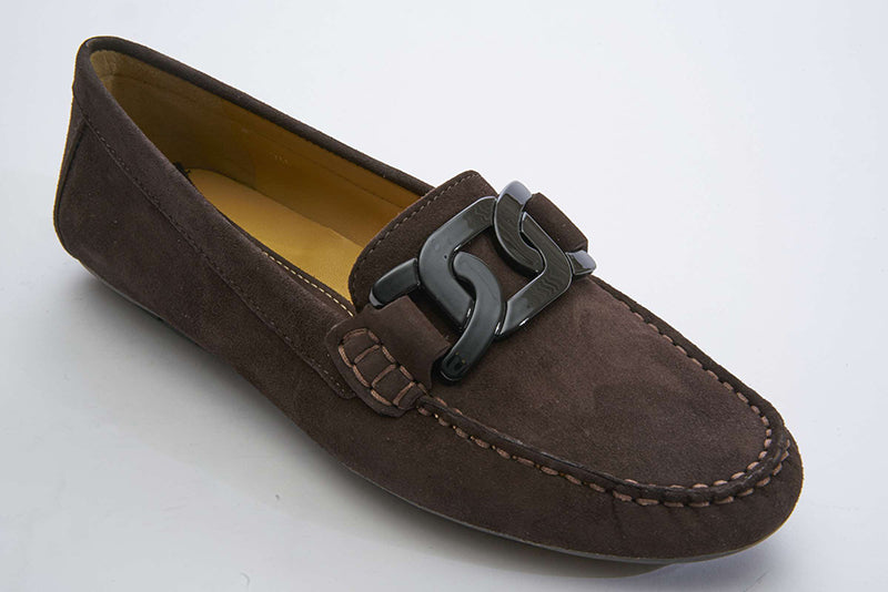 Vaneli Aiker T. Moro Brown Suede Loafer (Women)