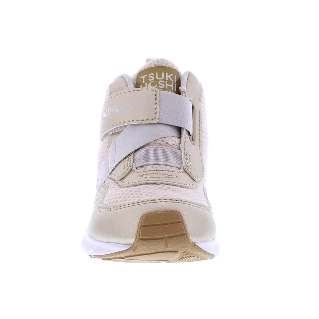 Tsukihoshi Child (Sizes 7-1) Tokyo Waterproof Sneaker - Gold/Champagne