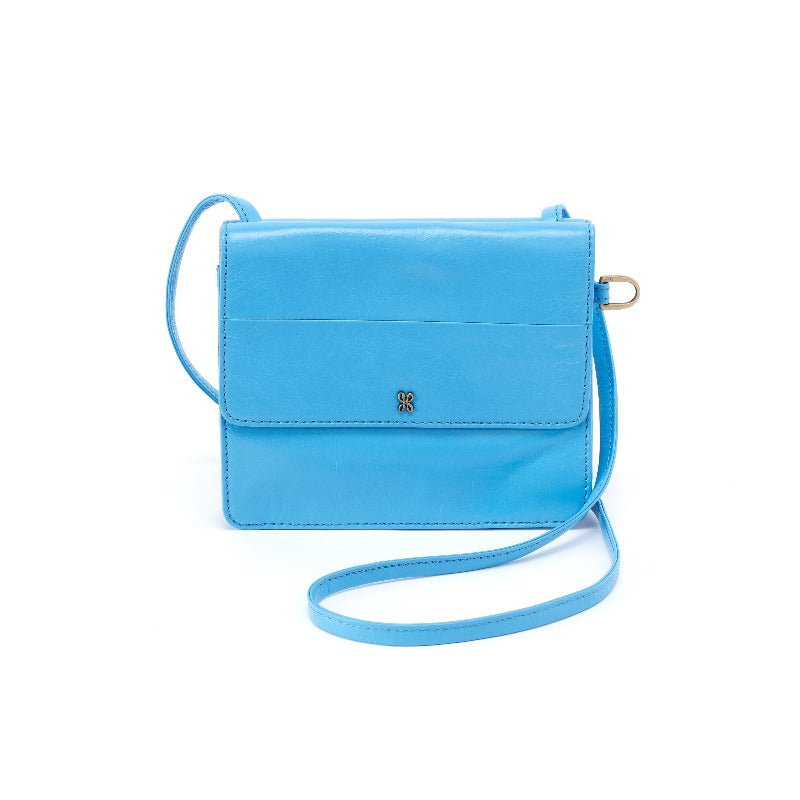 Hobo Jill Wallet Crossbody Tranquil Blue Leather (Women)