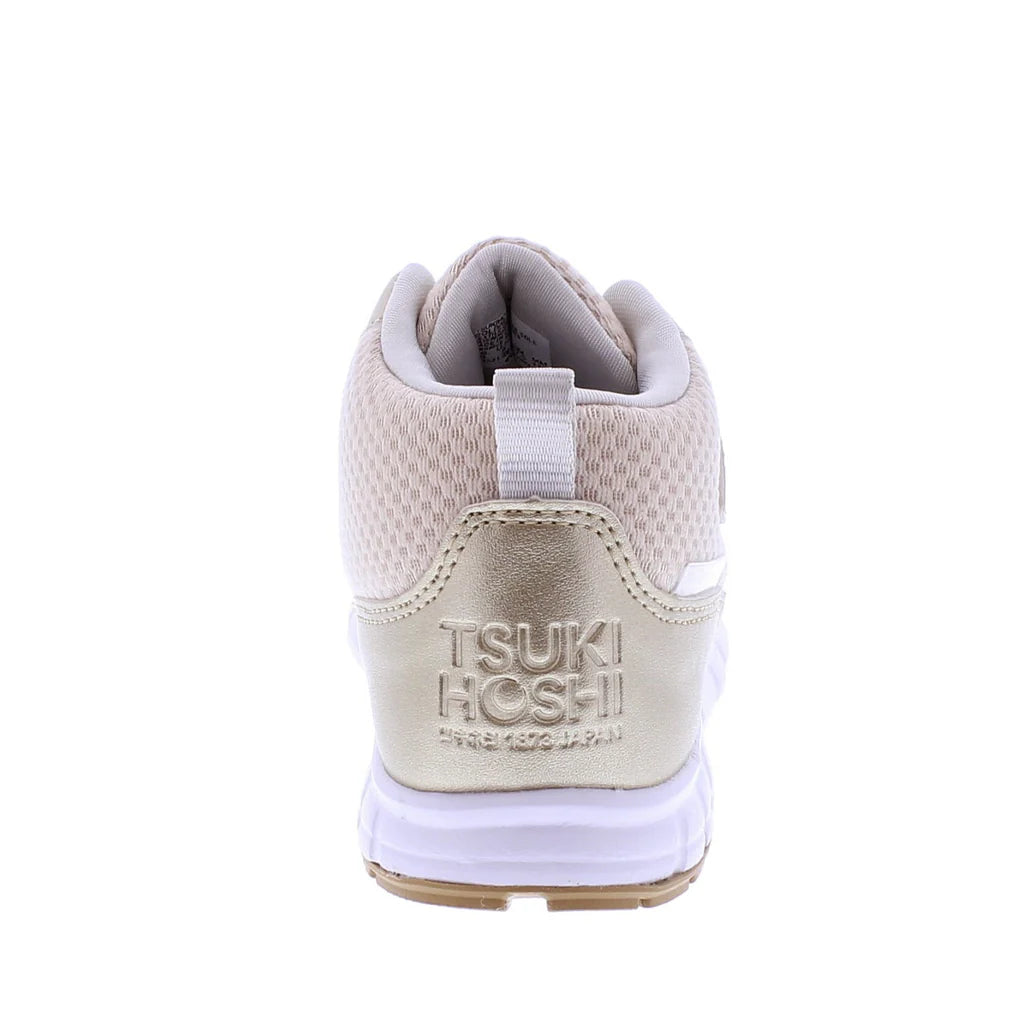 Tsukihoshi Youth (Sizes 1.5-5) Tokyo Waterproof Sneaker - Gold/Champagne