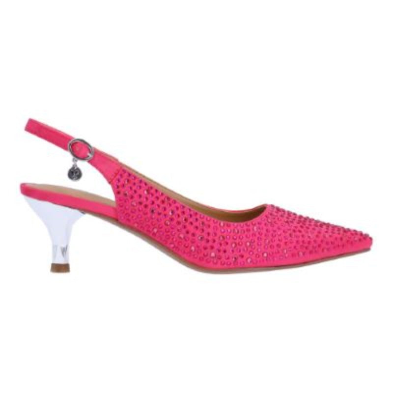 J. Renee Ferryanne Fuchsia Rhinestone Pump (Women)