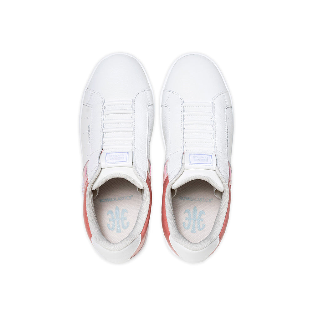 Women's Icon OG White Pink Logo Leather Sneakers 91943-011