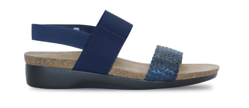 Munro Pisces Navy Woven Sandal (Women)