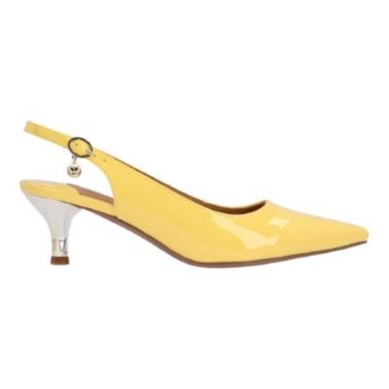 J. Renee Ferryanne Yellow Patent Pump (Women)