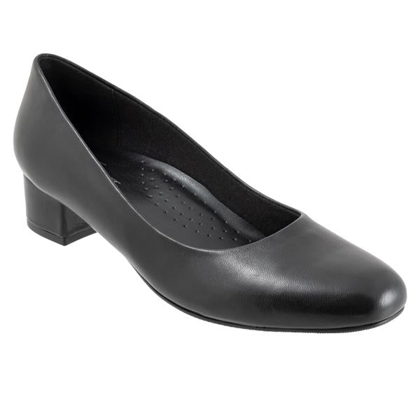 Trotters Dream Black Leather Pump (Women)