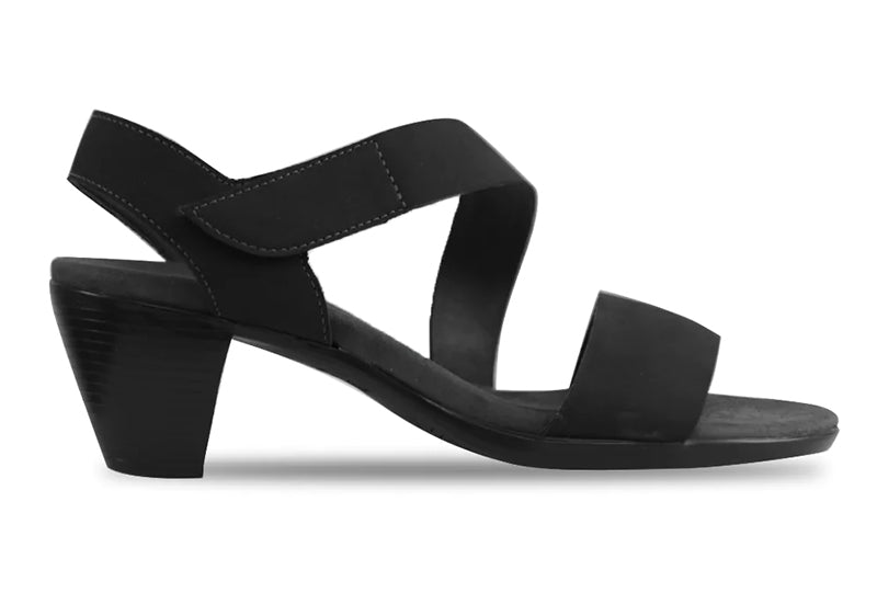 Munro Lucia Black Nubuck Sandal (Women)