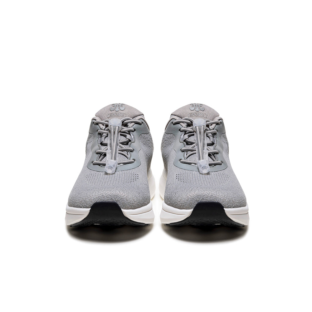 Men's RYL Gray Leather Sneakers 07042-888