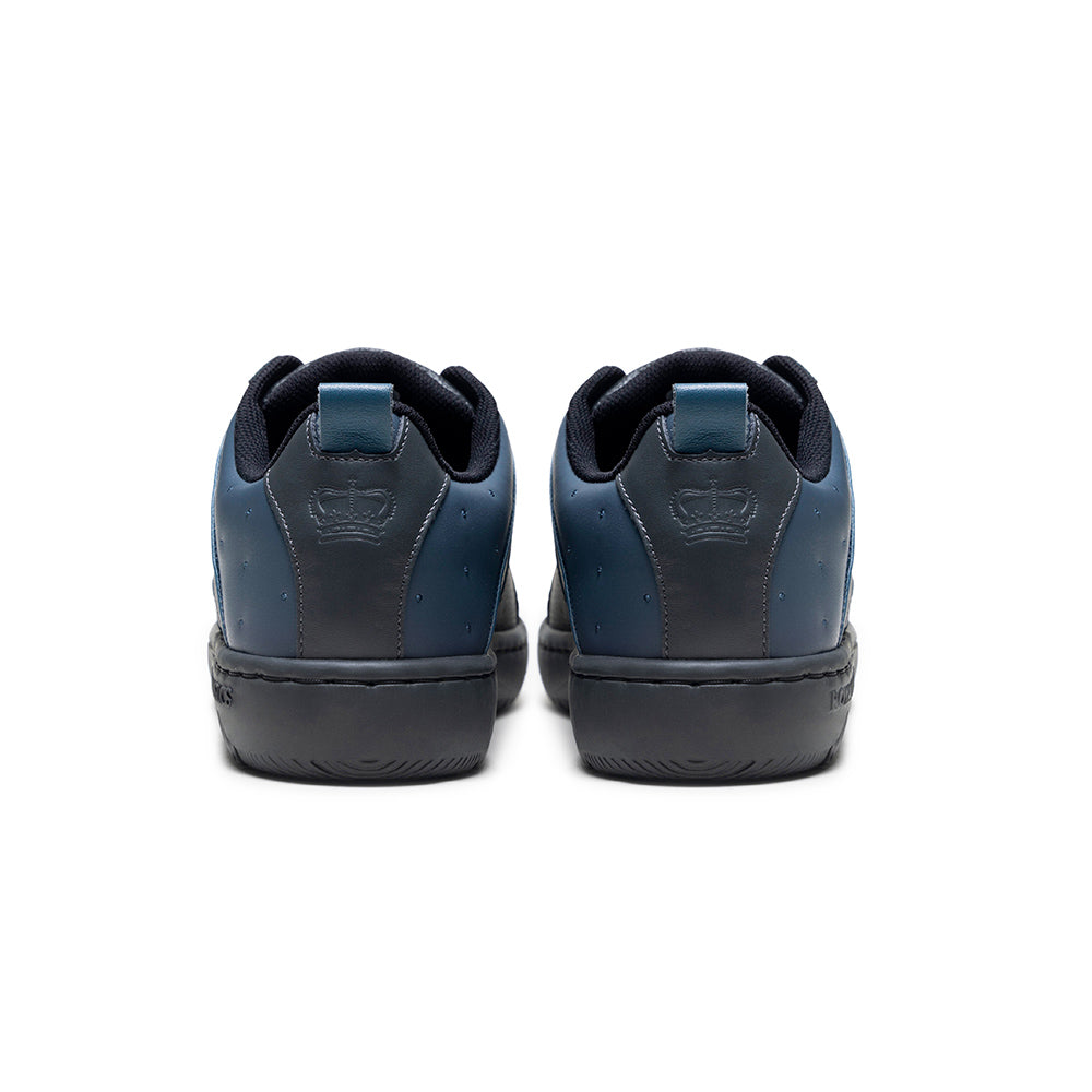 Men's Icon 2.0 Black Blue Logo Leather Sneakers 06543-995