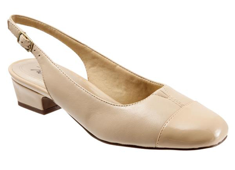 Trotters Dea Nude Leather Slingback Pump (Women)