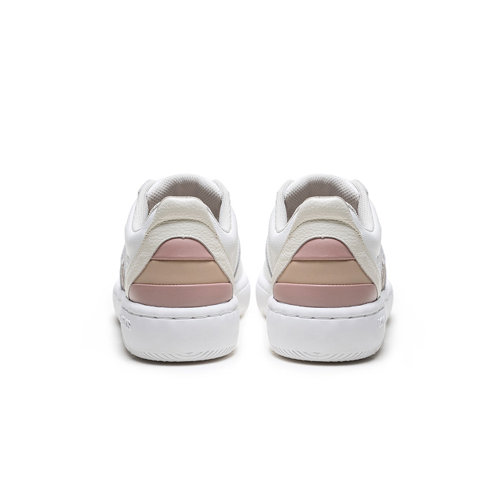 Women's Icon 2.0X White Beige Pink Leather Sneakers 96343-071