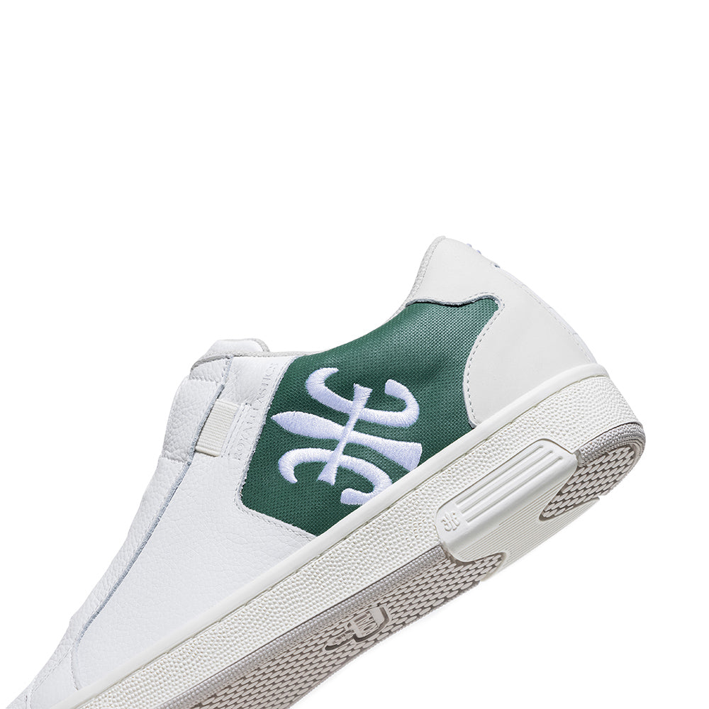 Men's Adelaide White Green Leather Sneakers 02631-040