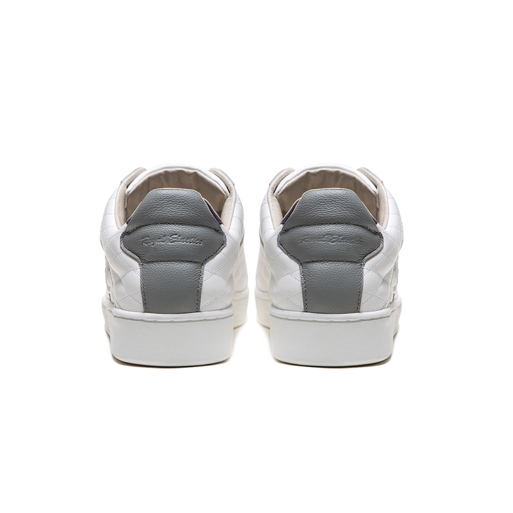 Women's Icon Lux White Gray Leather Sneakers 92541-086