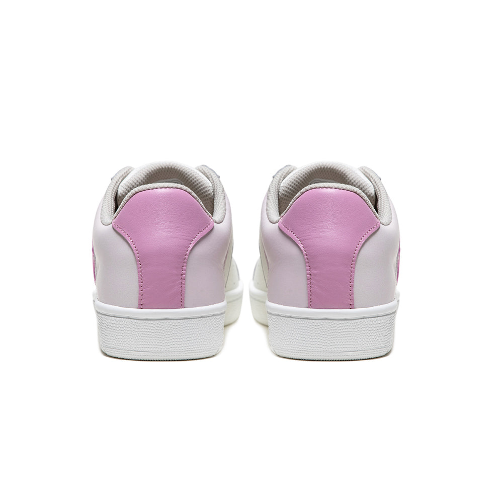 Women's Icon OG White Pink Logo Leather Sneakers 91941-061