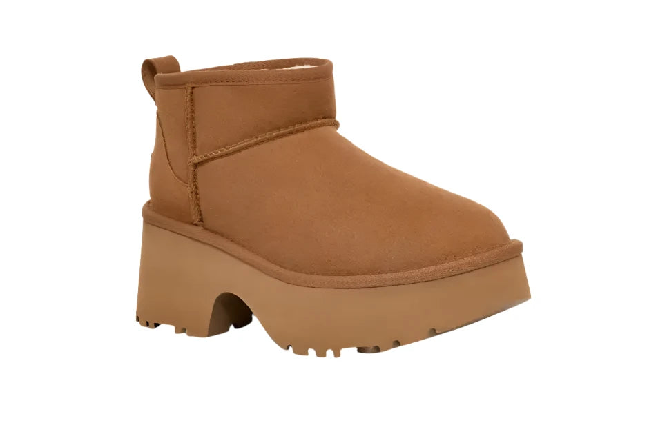 UGG Women's Classic Ultra Mini New Heights Boot - Chestnut