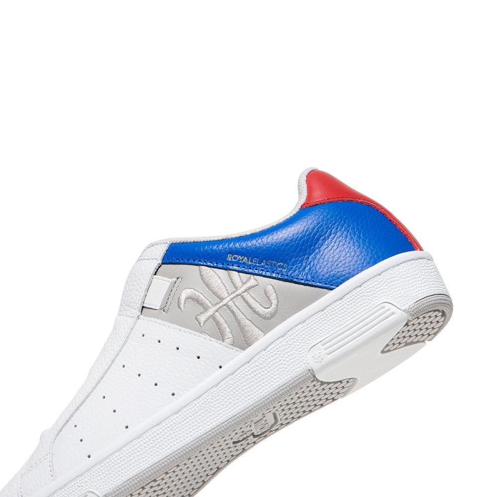 Men's Icon OG White Blue Red Logo Leather Sneakers 01932-051