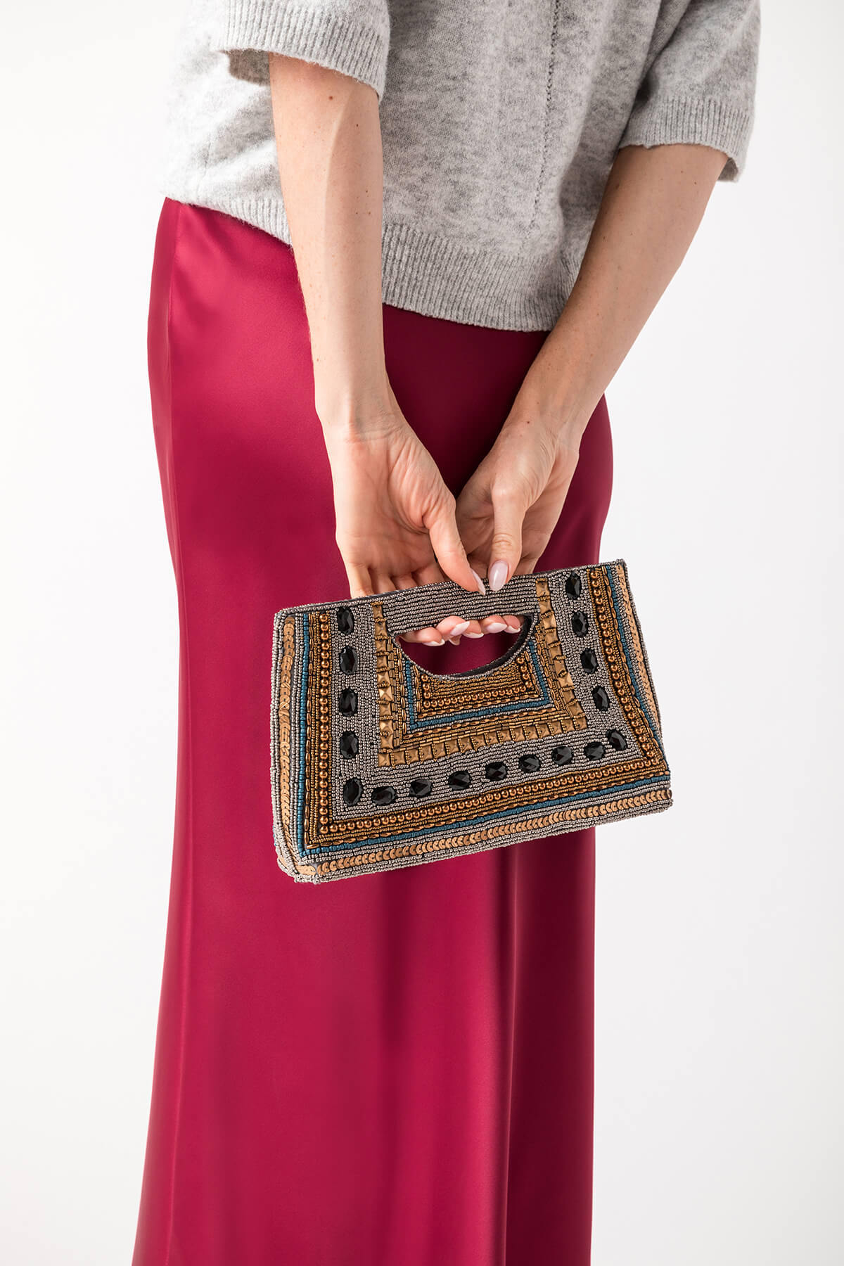 America & Beyond Jeweled Pharaoh Clutch