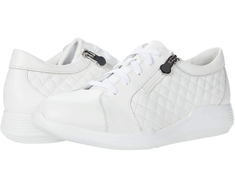 Munro Emmie White Leather Sneaker (Women)