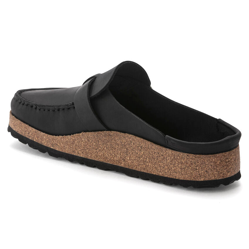 Birkenstock Women's Buckley Oiled Leather Clog - Black