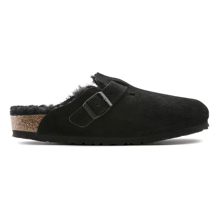 Birkenstock Unisex Boston Shearling Clog - Black