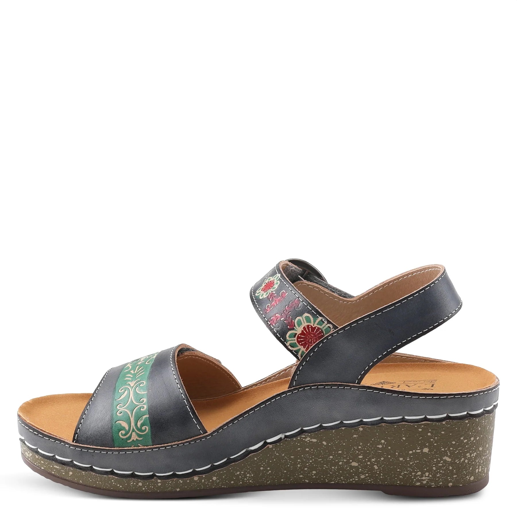 L'Artiste by Spring Step Roshni Sandals - Blue Multi