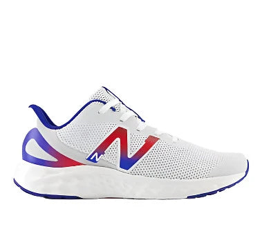 New Balance Big Kid's Fresh Foam Arishi V4 Sneakers - Grey Quartz/Royal Blue/Team Red