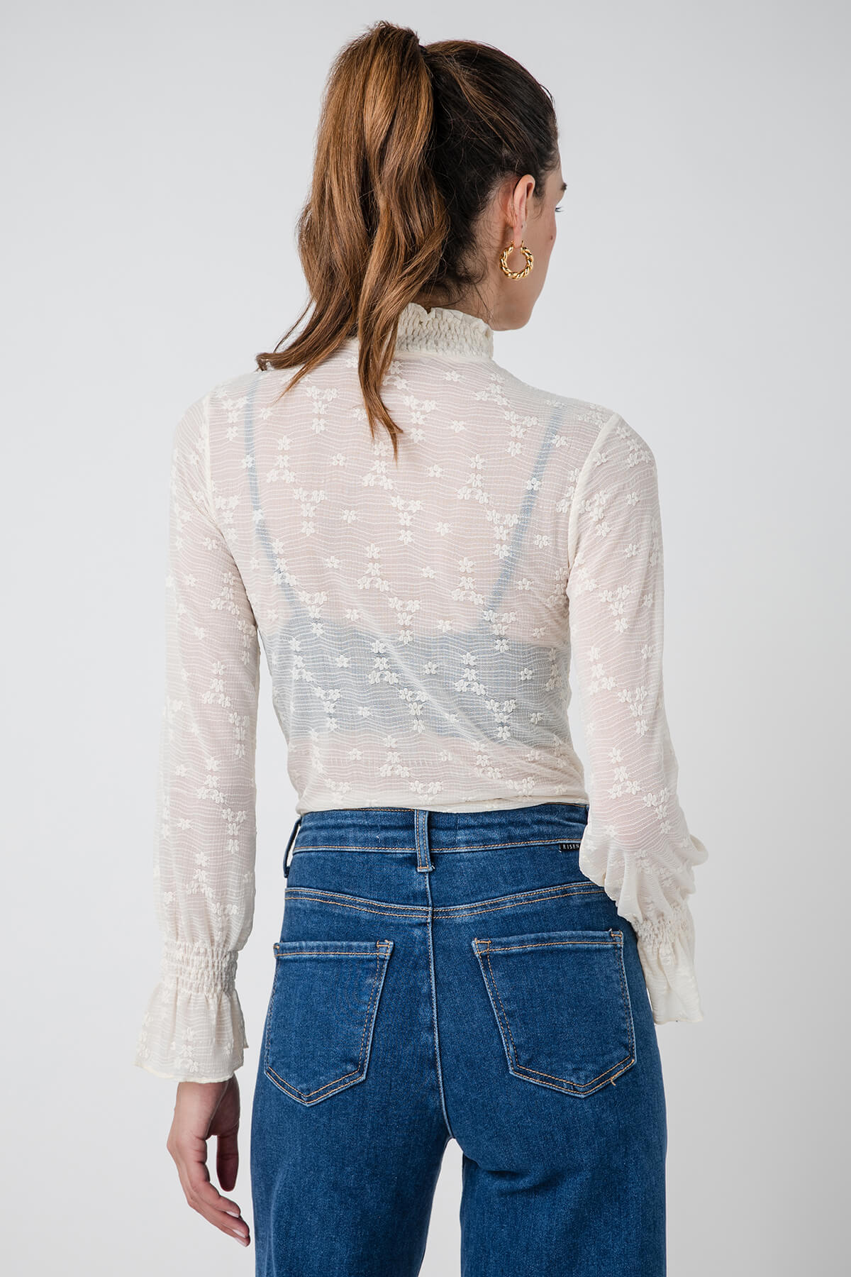 Molly Bracken Sheer Knit Top