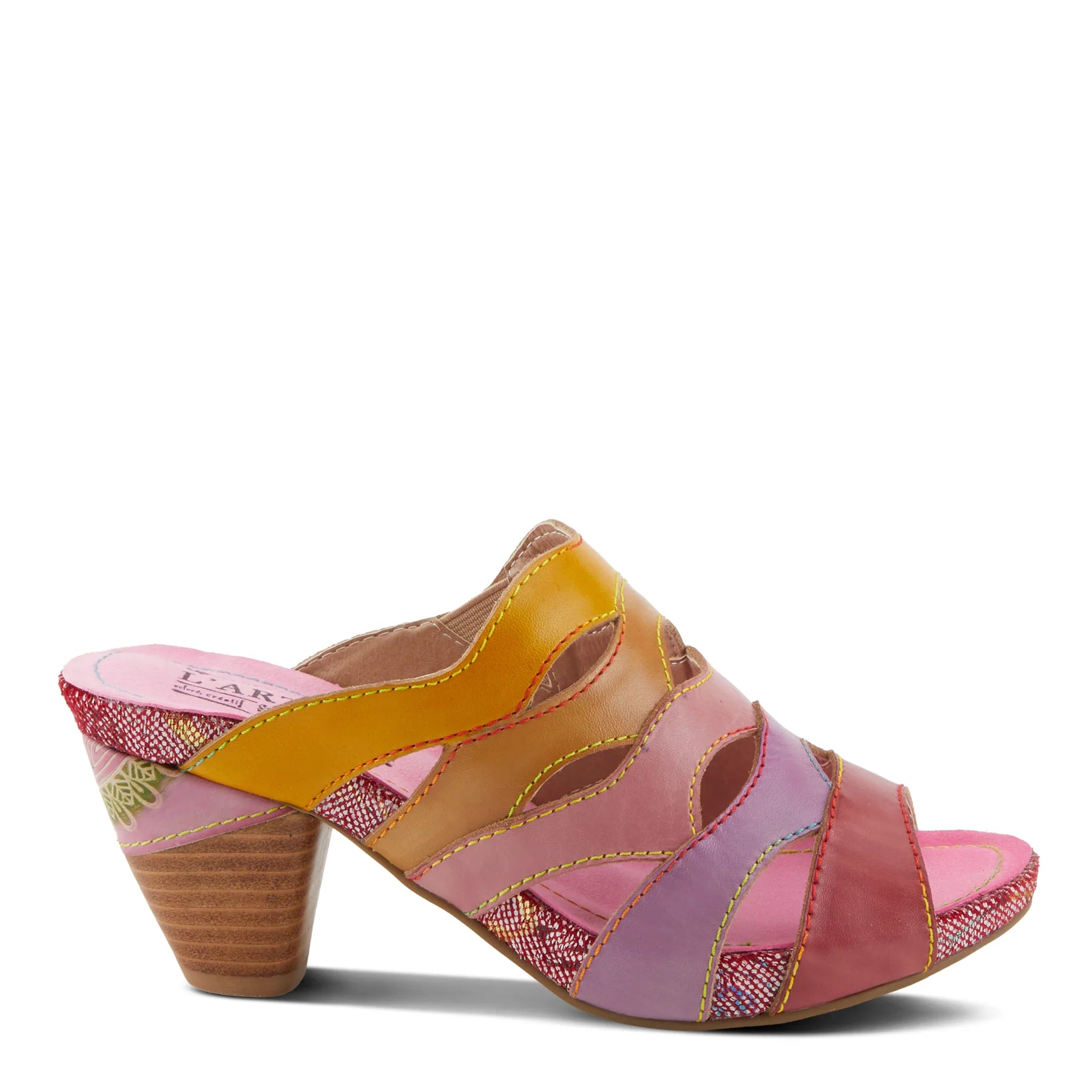 L'Artiste by Spring Step Women's Pita Sandals - Pink Multi