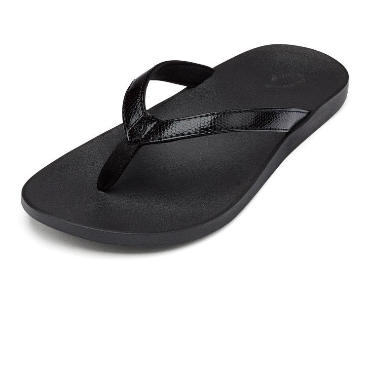 Olukai Women's Puawe Sandal - Black/Black