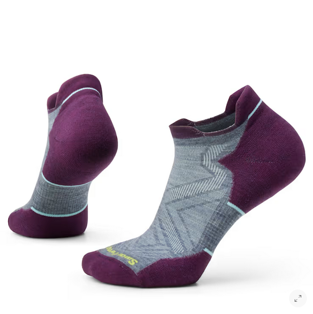 Smartwool Women's Run Ankle Sock - Pewter Blue