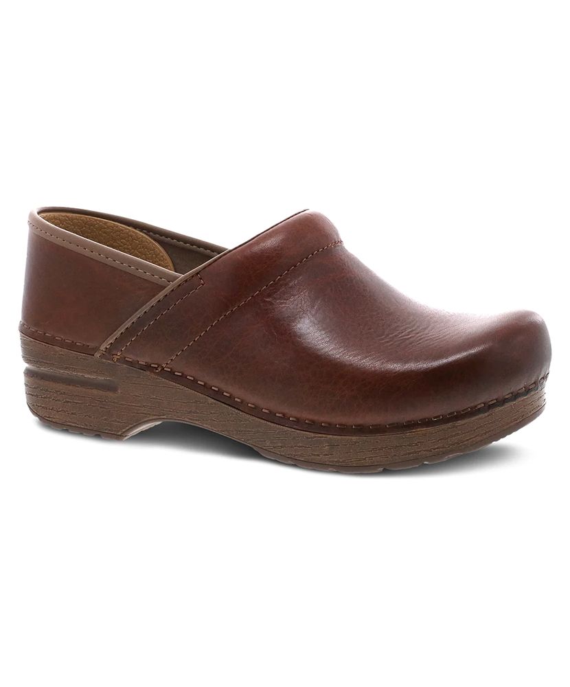 Dansko Women's Professional Full Grain Clog - Saddle